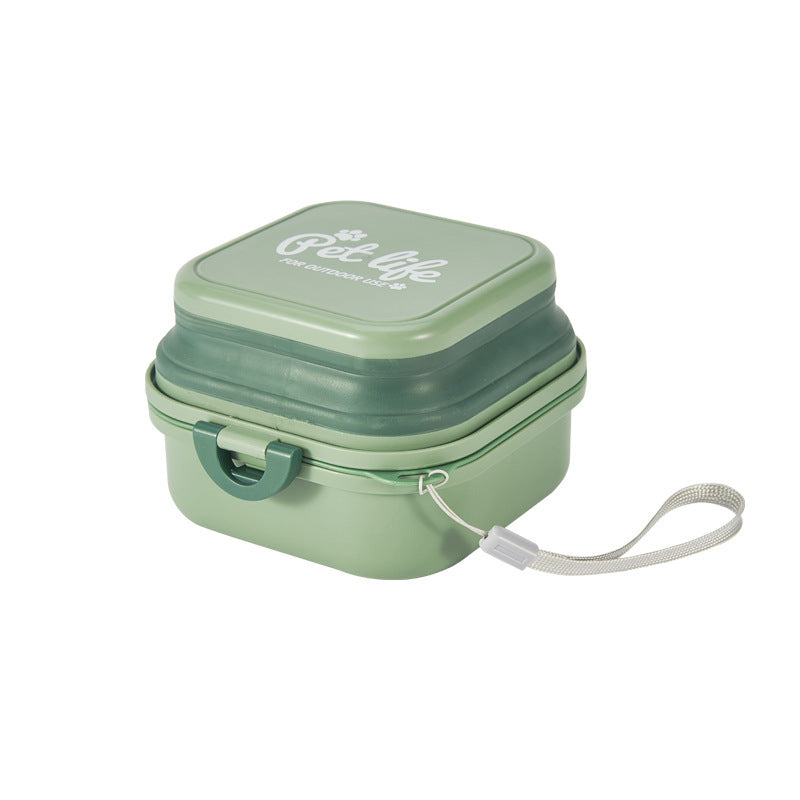 Portable Double-Layer Dog Water &amp; Food Bowl | Perfect for Outdoor Adventures | BPA-Free