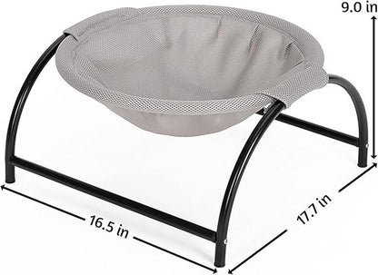 Cat Hammock Bed Elevated Pet Bed Moisture-Proof Cat Bed Pet Cot for Small Dogs Breathable Cat Bed Machine Washable Pet Bed Cat Bed for Indoor &amp; Outdoor Comfortable Pet Hammock Iron Frame Cat Bed Pet Bed for Cats and Small Dogs
anti-slip pet bed
burrow bed for cats
Cat bed
covered cat bed
cozy cat nest
fluffy cat bed
pet accessories
plush pet bed
soft cat bed
washable cat bed