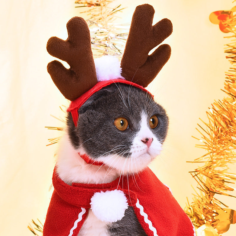 Pet Christmas Suit Cat Dog Cloak Hat
pet accessories