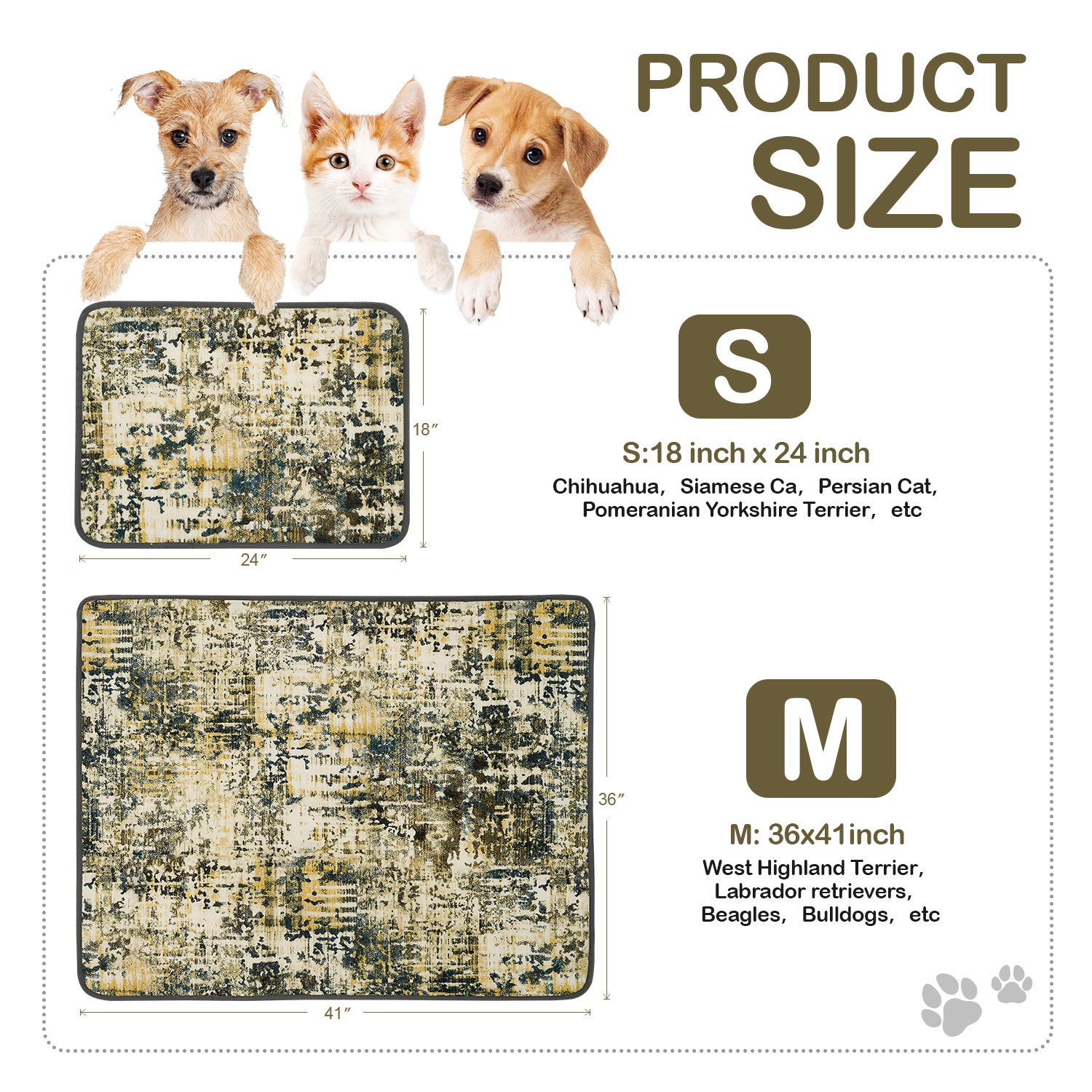 Qeils Washable Pee Pads For Dogs and cat