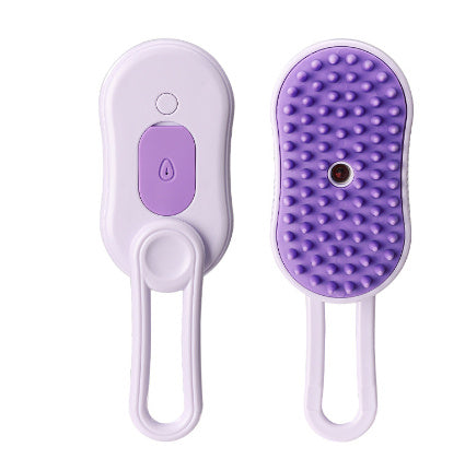 Steam Pet Brush Pet Grooming Brush Spray Function Brush Anti-Static Pet Brush Cat Grooming Tool Dog Grooming Brush Silicone Teeth Pet Brush USB Rechargeable Pet Brush Gentle Pet Comb Grooming Tool for Cats and Dogs