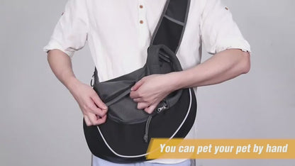 video 
Pet Sling Carrier Bag Crossbody Pet Carrier Breathable Pet Carrier Small Dog Carrier Bag Cat Carrier Crossbody Portable Pet Carrier Bag Comfortable Pet Sling Durable Pet Carrier Pet Bag with Drawstring Design Travel Carrier for Cats and Dogs